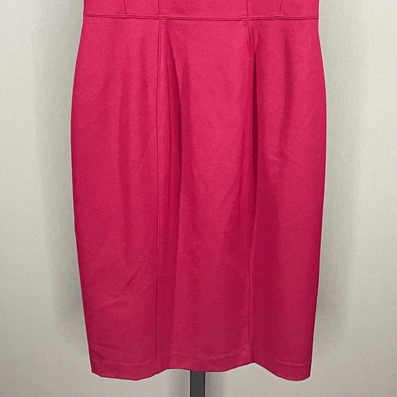 NEW White House Black Market Dress Womens 6 red pencil cocktail sheath classic - Picture 3 of 10